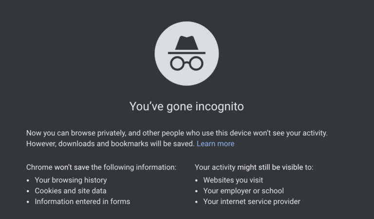 Can the FBI see incognito mode?