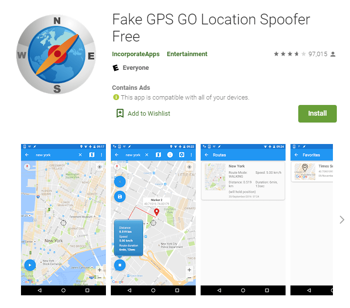 Can you fake location services?