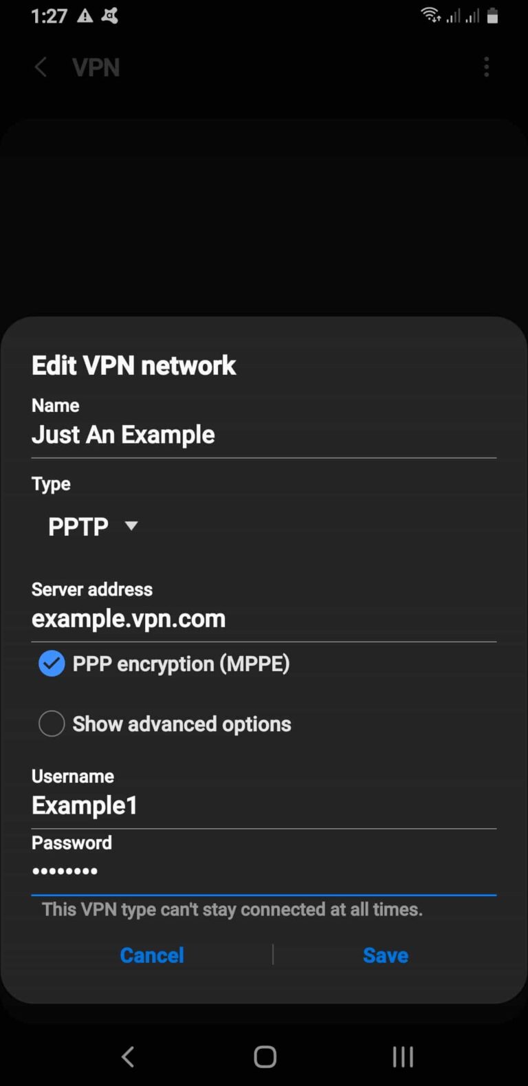 Do Android phones have a built in VPN?