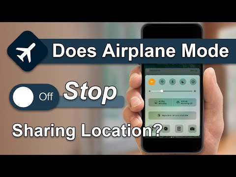 Does airplane mode stop location sharing?