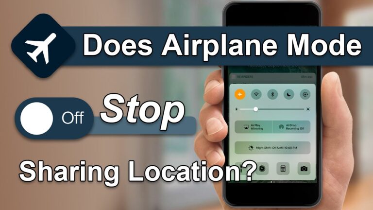 Does airplane mode turn off location?