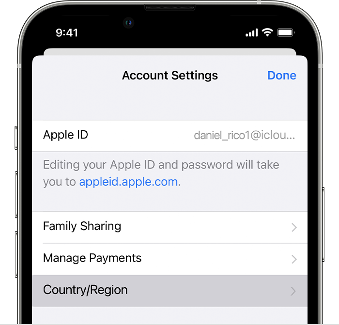 Does changing Apple ID region affect anything?