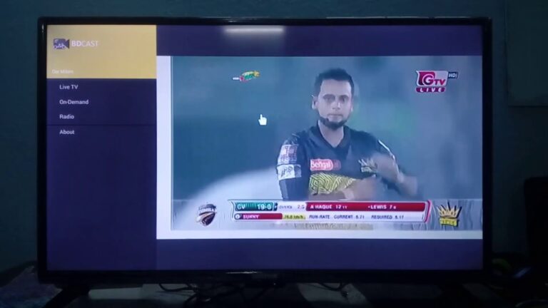 How can I watch live cricket on my TV?