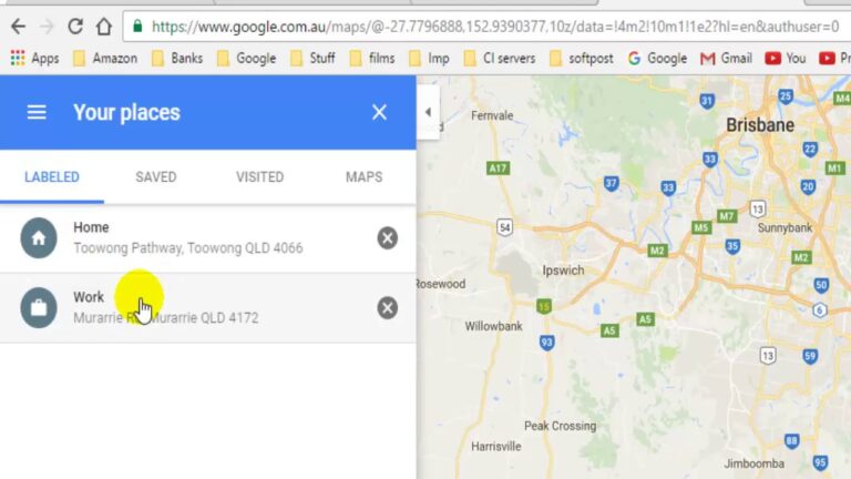 How do I manipulate a location on Google Maps?