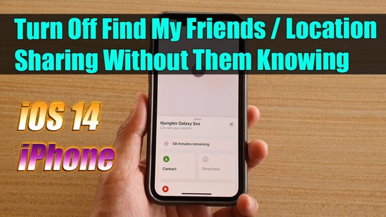 How do I turn off location on my iPhone without friends knowing?