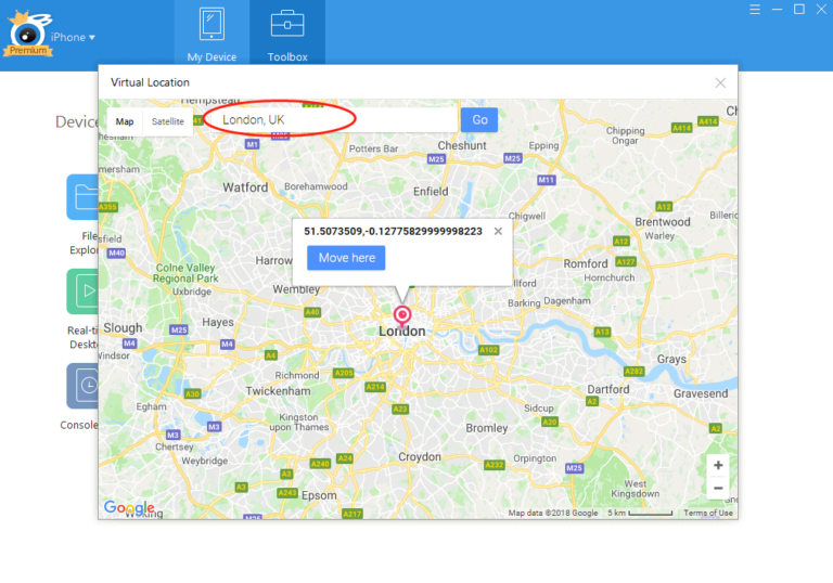 How to move within two fake locations in Google Maps?