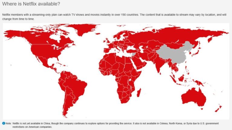 Is Netflix region locked?