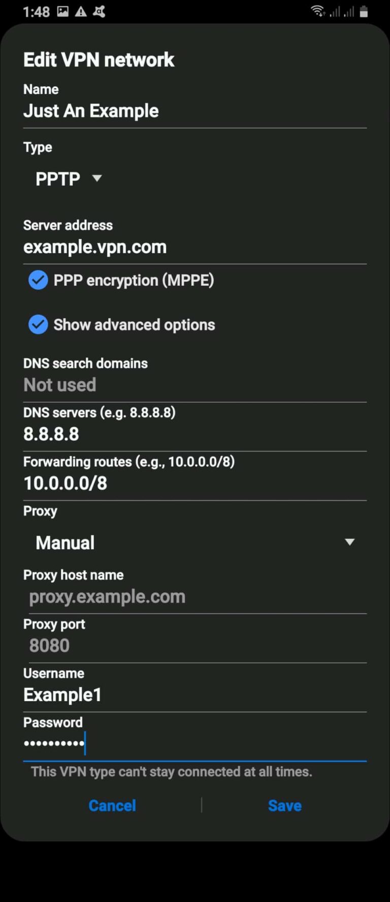 What happens when I turn on VPN on my phone?