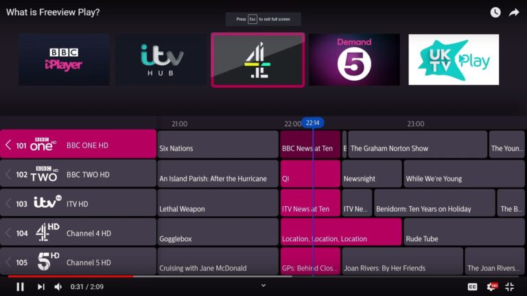 What is difference between Freeview and Freeview play?