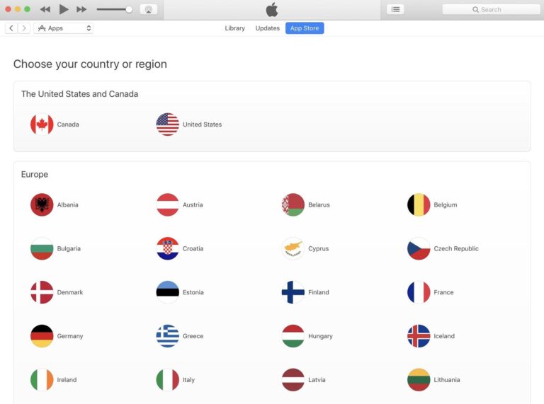 What is the best region for App Store?