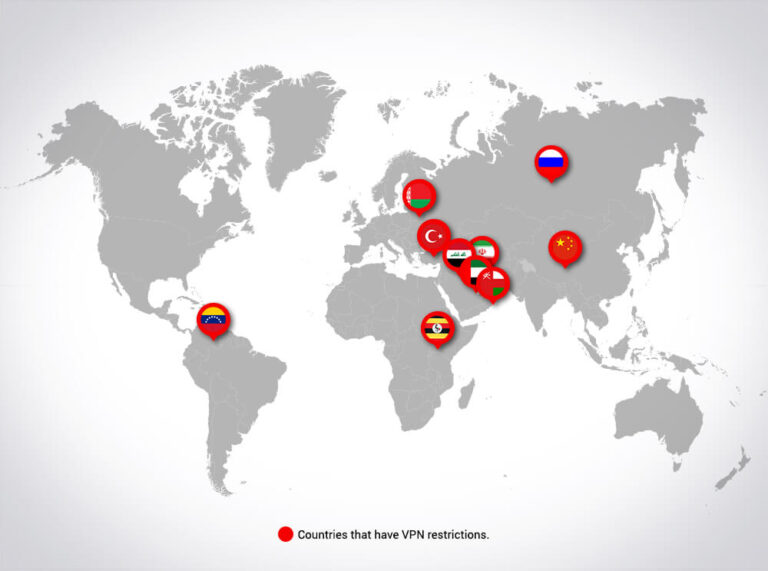 Which country that Cannot use VPN?