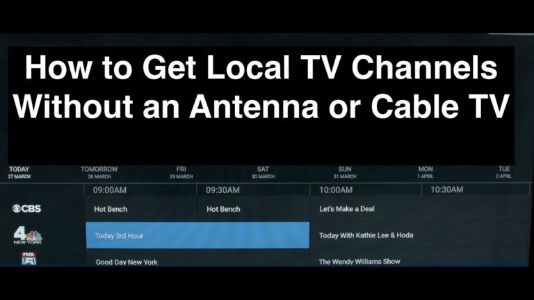 Can you watch local channels on smart TV without antenna?