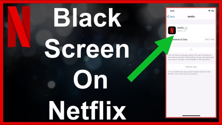 How do I bypass the black screen on Netflix?