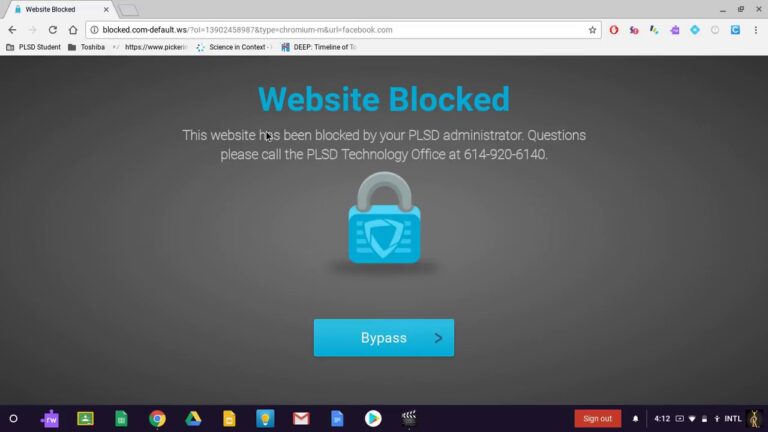 How do you bypass school blocked sites on a Chromebook?