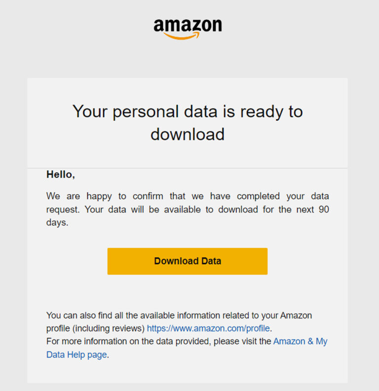 What does Amazon do with your personal information?