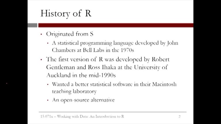 What is the history of R language?