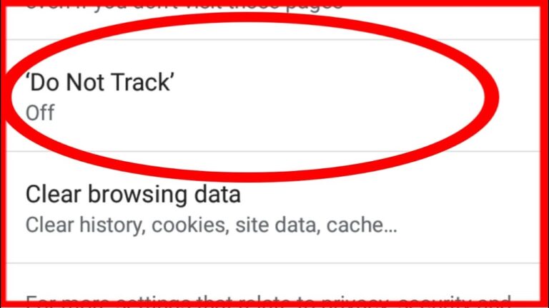 Do not track Chrome on or off?