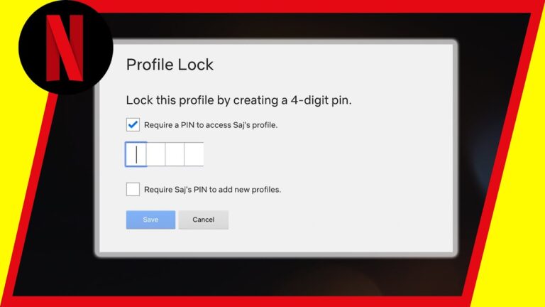 How do I change my Netflix lock?