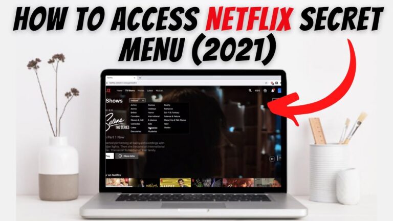 How do I find the secret menu on Netflix?