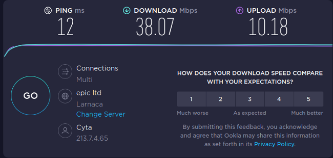 How do I test my VPN speed?