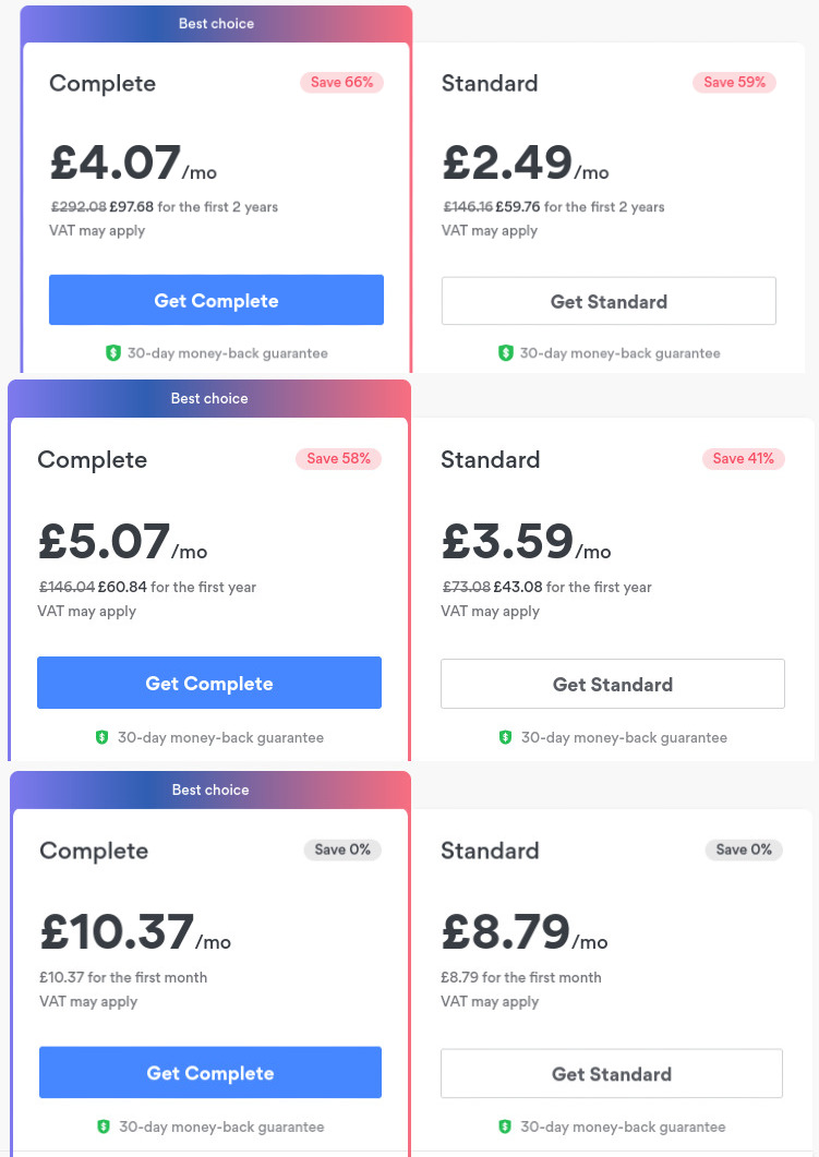 How much is NordVPN a month?