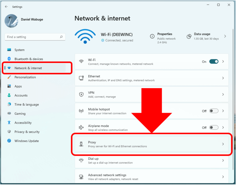 What happens if I turn off proxy?