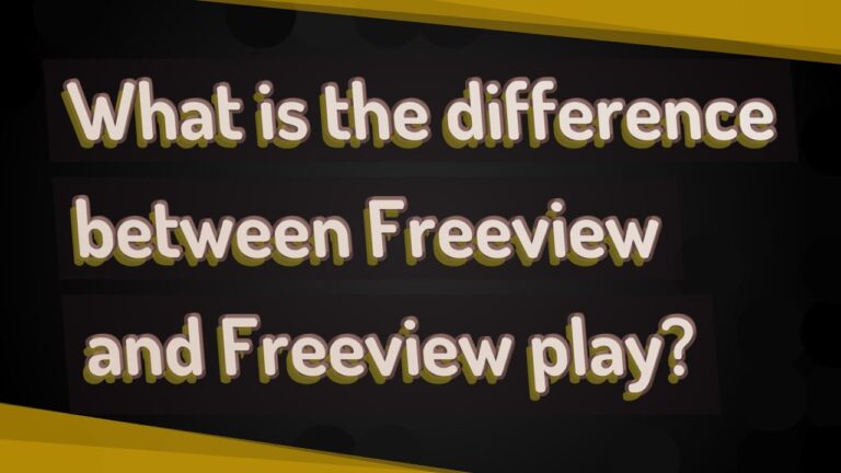 What is the difference between Freeview and Freeview?