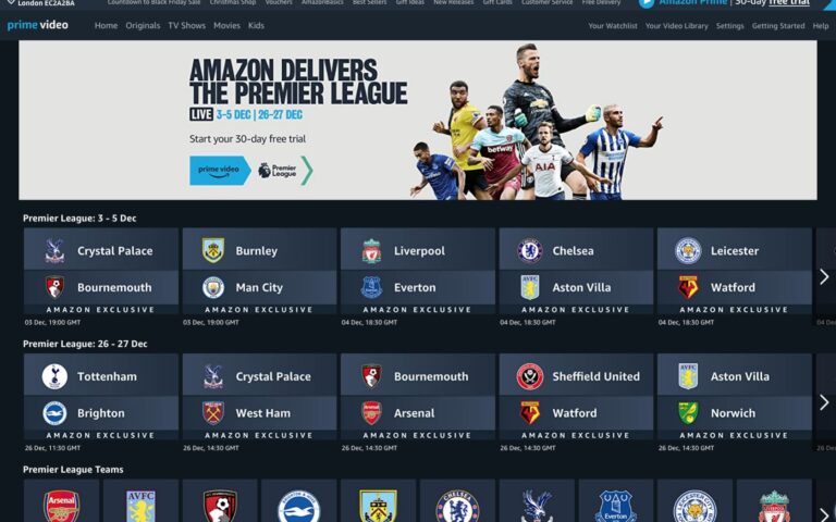 Can I watch premier sports live on Amazon Prime?