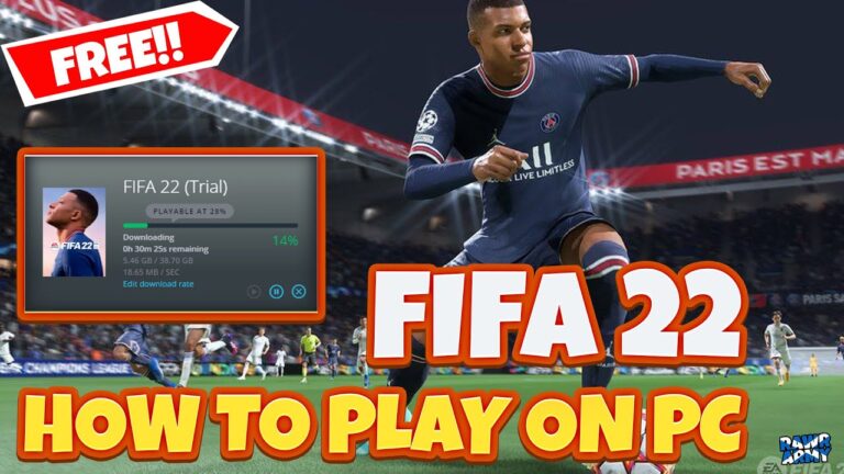 Can we play FIFA 22 on laptop for free?