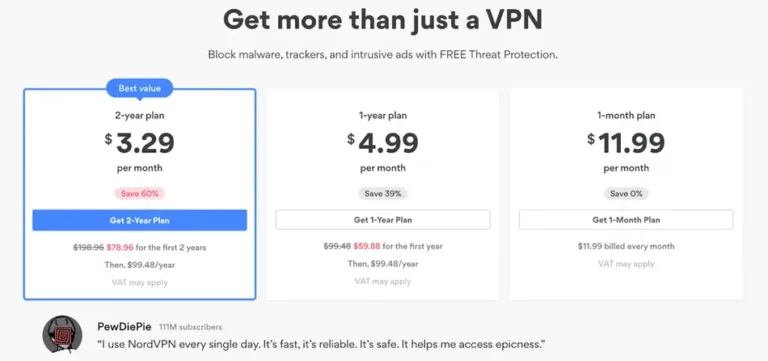 Do you have to pay monthly for NordVPN?