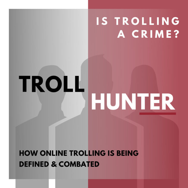 Is trolling online a crime?