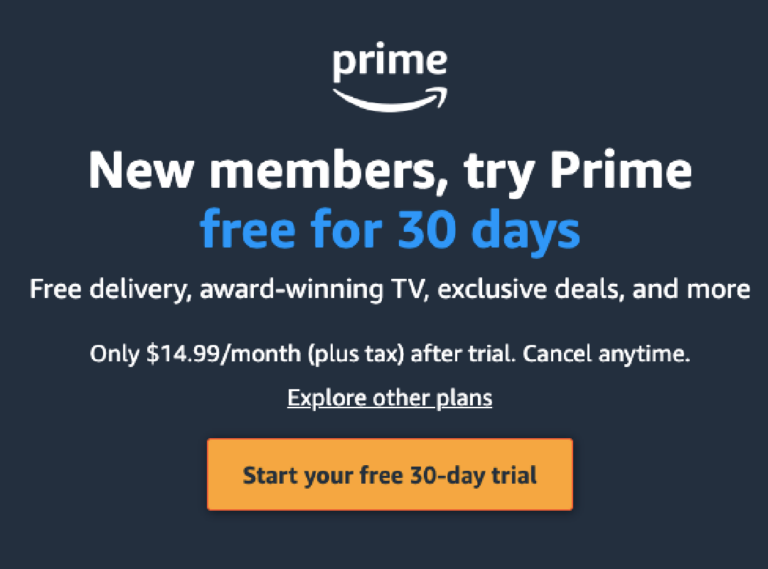 What is free with Amazon Prime?