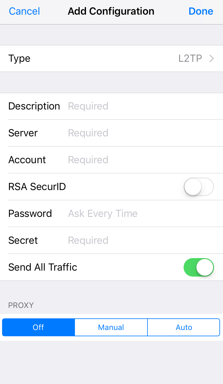 What is VPN server in iPhone?