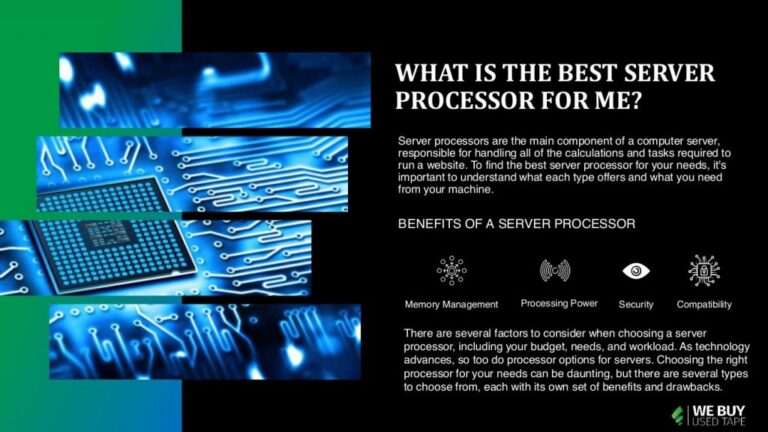 What makes a CPU good for a server?