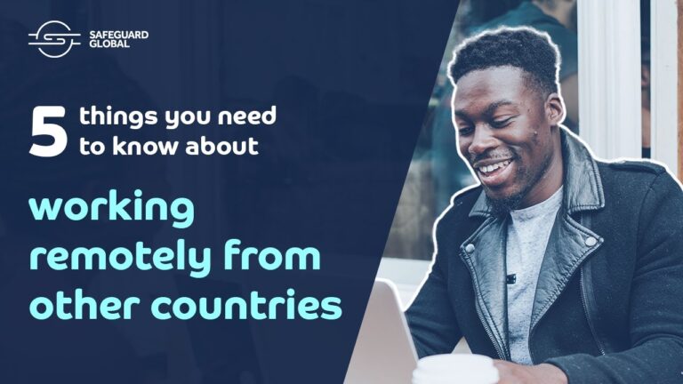 Can you legally work remotely in another country?