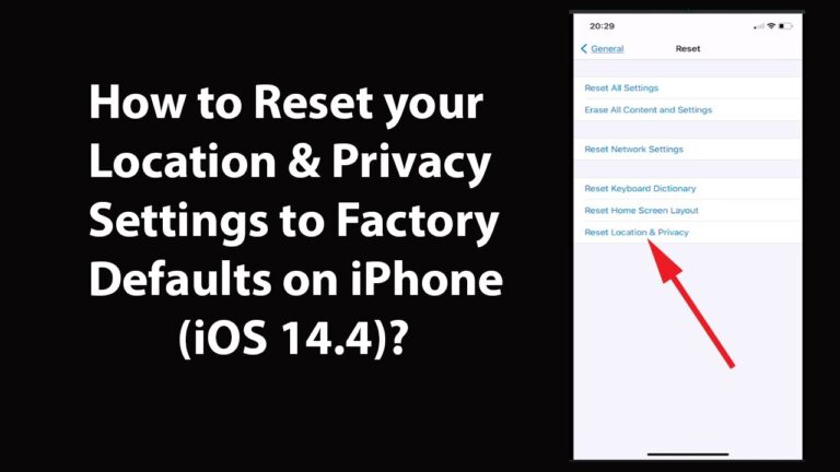 Can you reset your location?