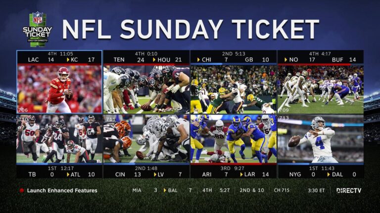 Can you watch every NFL game on Sunday Ticket?