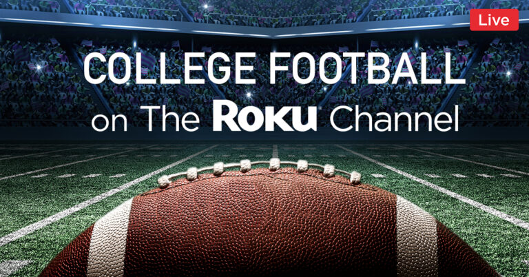 How can I watch college football on Roku for free?