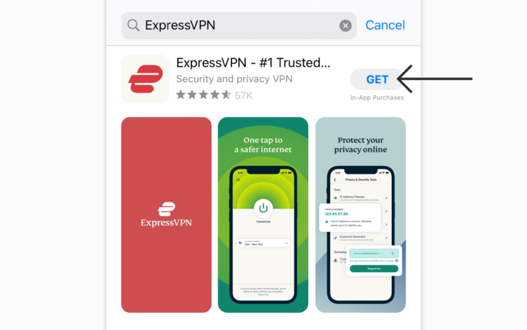 How do I connect to ExpressVPN on my iPhone?