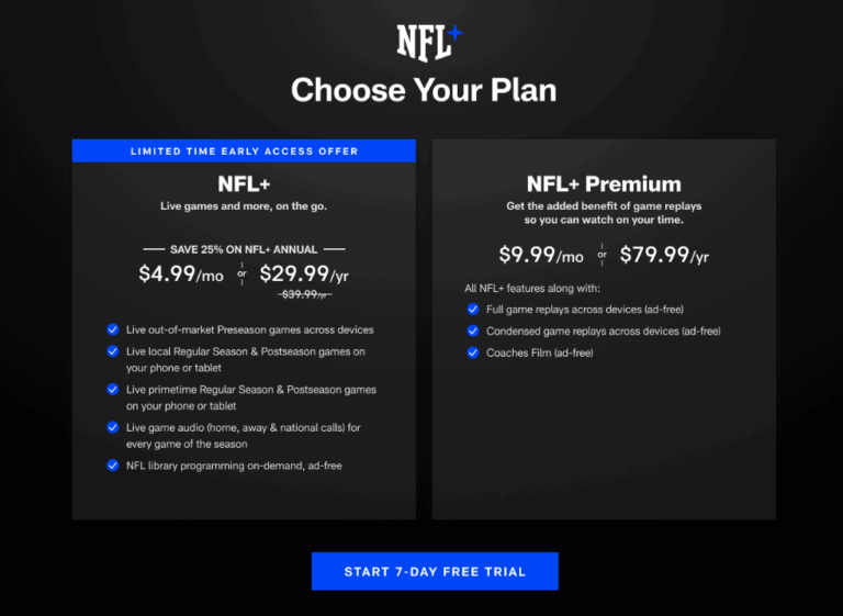 How much is NFL Plus?