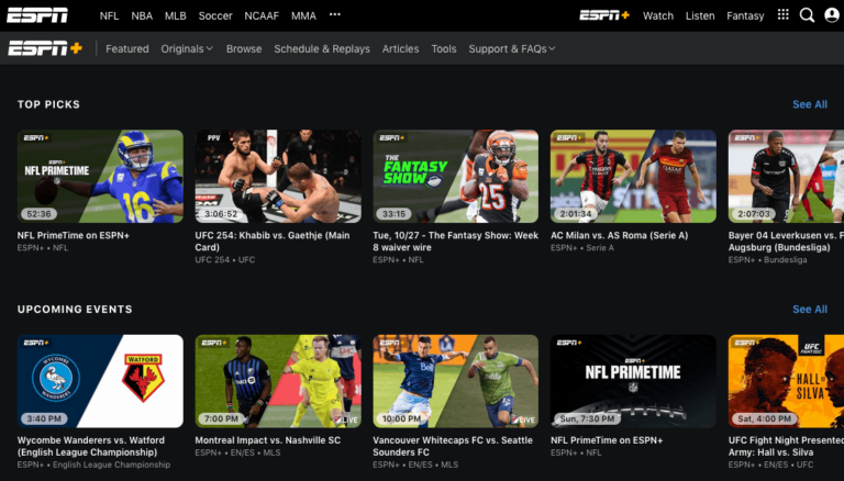 What does ESPN Plus include NFL?