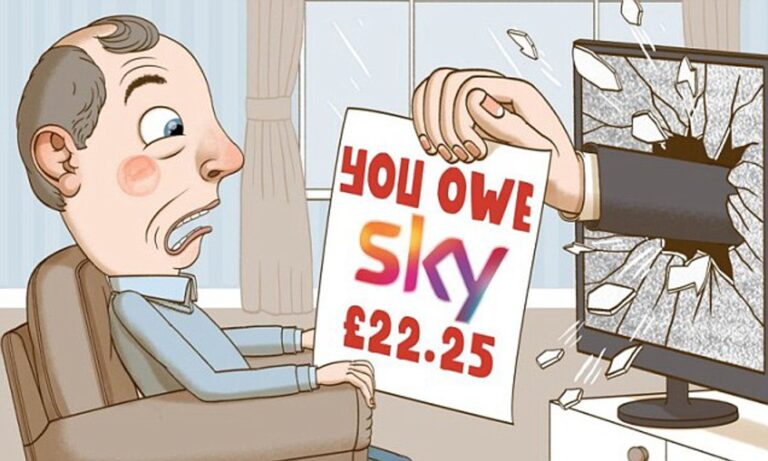 Who do Sky use as a debt collector?