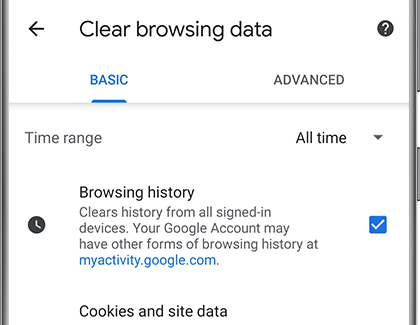 Does search history Delete on all devices?