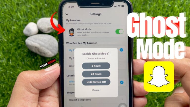 How do I enable ghost mode on my iPhone?