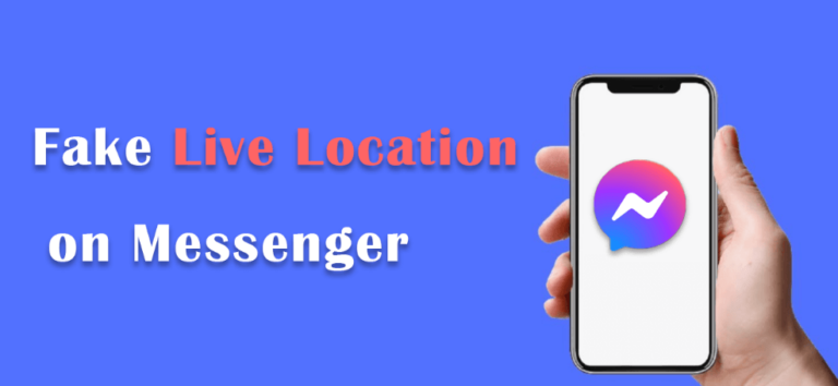 How do you fake a live location on messenger?