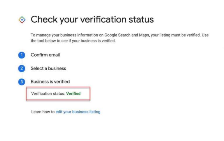 How long does it take for Google to verify your business?