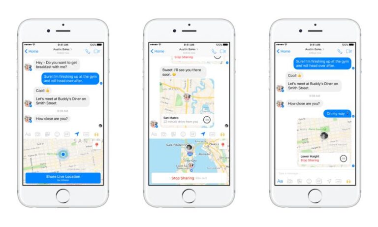 How long does location sharing last on Messenger?