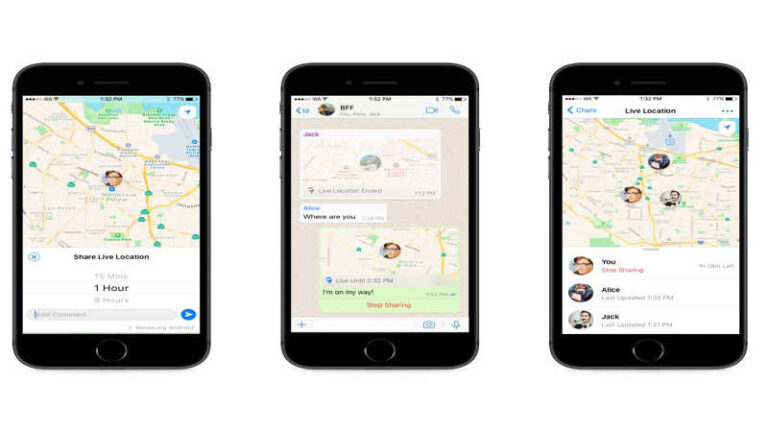 How many hours WhatsApp live location?