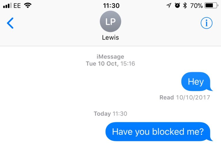 How many times does an iPhone ring if you are blocked?