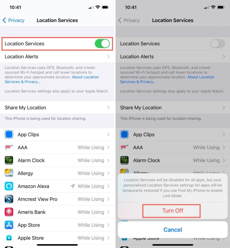 Can I temporarily stop sharing my location on iPhone?